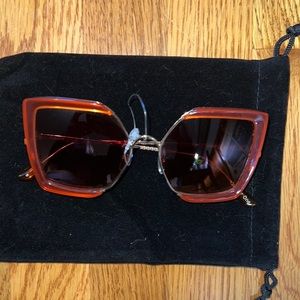 TOMS Tulum coppery Brown Gradient Sunglasses.NEW
